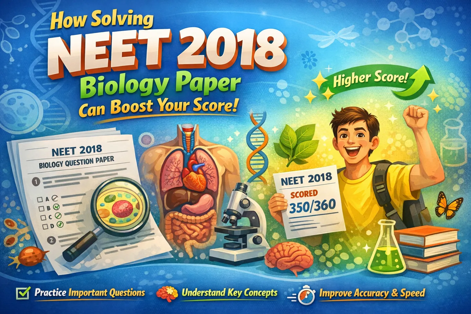 How Solving NEET 2018 Biology Paper Can Boost Your Score